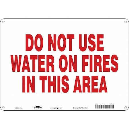 Safety Sign,14 W,10 H,0.032 Thickness