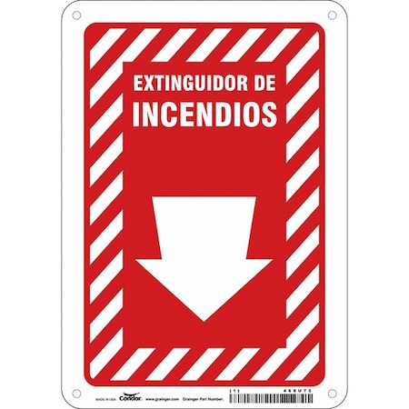 Safety Sign,7 W,10 H,0.055 Thickness