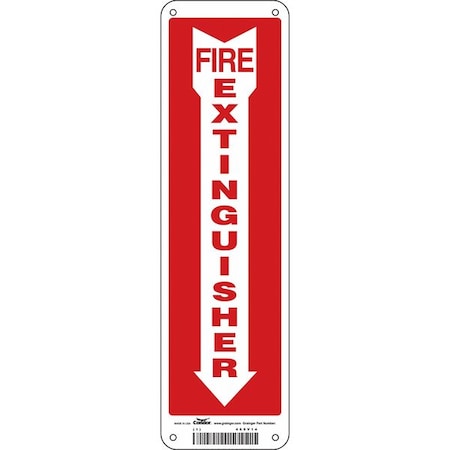 Safety Sign, 14 In Height, 4 In Width, Aluminum, Horizontal Rectangle, English