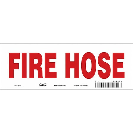 Safety Sign,10 W,3-1/2 H,0.004 Thick