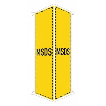 Safety Sign,18 In X 8 In,Aluminum