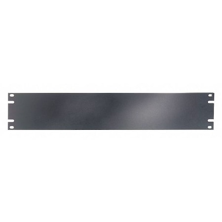 2U Blank Panel 19 Equipment Rack - Black