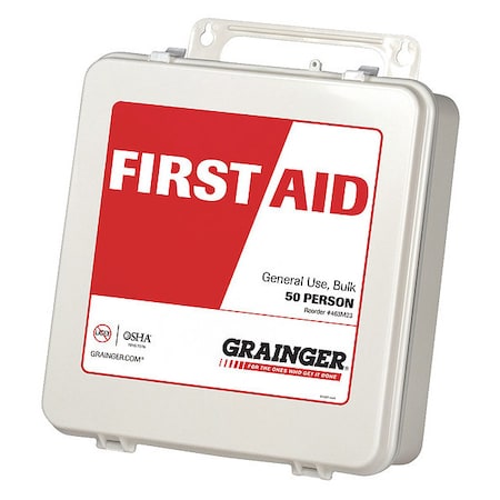 First Aid Kit, Plastic, 50 Person