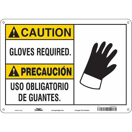 Safety Sign,Personal Protection,10 H, 465U61