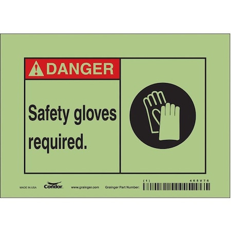 Safety Sign,Personal Protection,5 H, 465V76