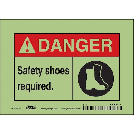 Safety Sign,Personal Protection,5 H, 465W16