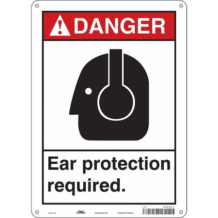 Safety Sign, 14 In Height, 10 In Width, Aluminum, Vertical Rectangle, English, 466D31