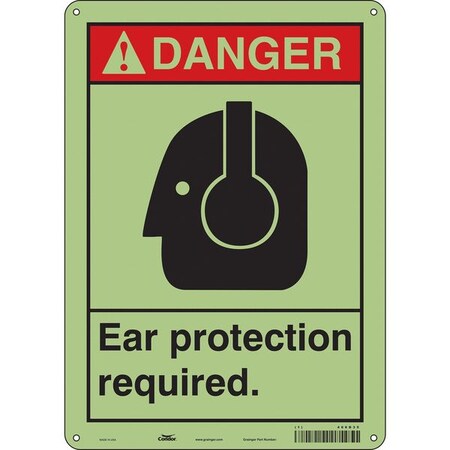 Safety Sign, 14 In Height, 10 In Width, Polyethylene, Vertical Rectangle, English, 466D35