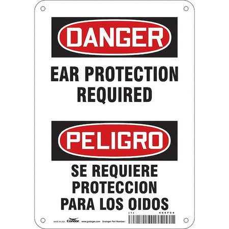 Safety Sign,7 W,10 H,0.055 Thickness, 466F04