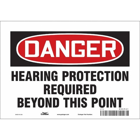 Safety Sign, 7 In Height, 10 In Width, Vinyl, Vertical Rectangle, English, 466F21