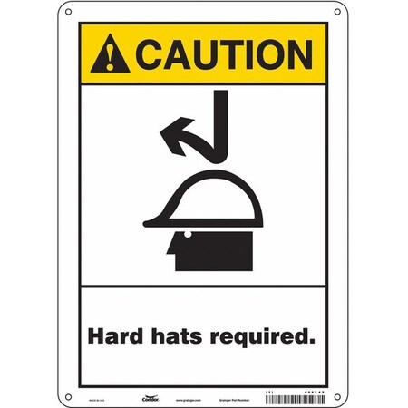 Safety Sign, 14 In Height, 10 In Width, Aluminum, Vertical Rectangle, English, 466L45