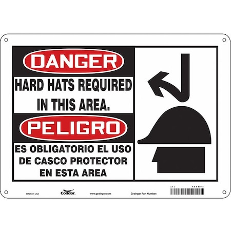Safety Sign,Personal Protection,10 H, 466M93