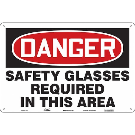 Safety Sign,36 W,24 H,0.032 Thickness, 466Y86