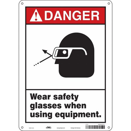Safety Sign, 14 In Height, 10 In Width, Aluminum, Vertical Rectangle, English, 466Z01