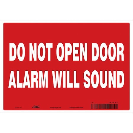 Safety Sign,7 In X 10 In,Vinyl