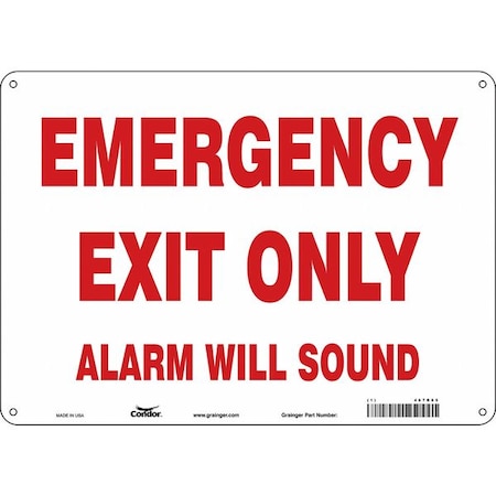 Safety Sign,10 In X 14 In,Fiberglass