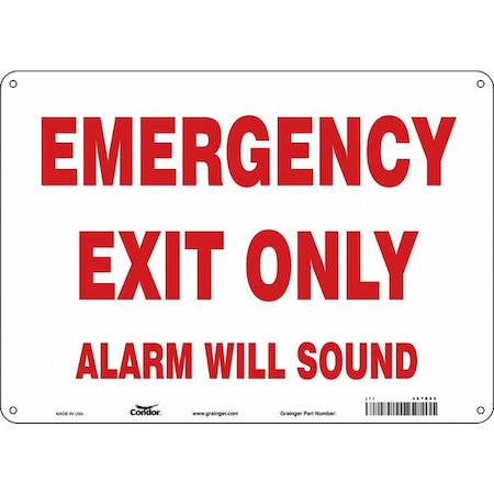 Safety Sign,10 In X 14 In,Glow Vinyl