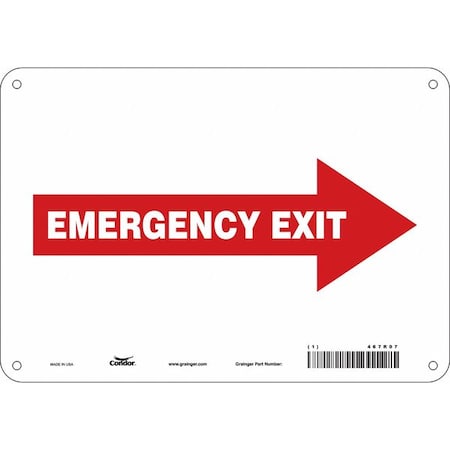 Safety Sign,7 In X 10 In,Polyethylene