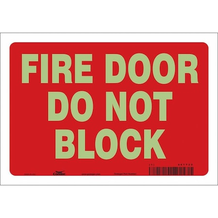 Emergency Exit Floor Sign,10 W X 7 H