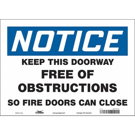 Emergency Exit Floor Sign,14 W X 10 H