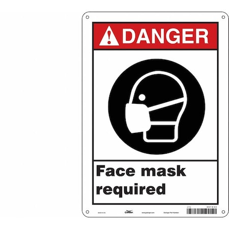 Safety Sign,10 W,14 H,0.055 Thickness