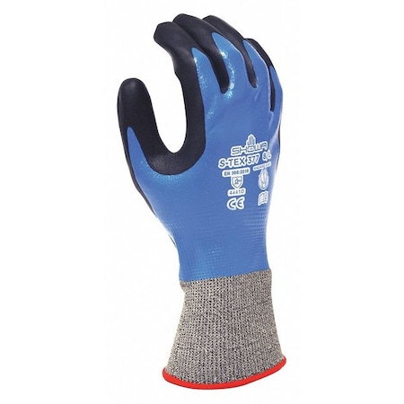 Cut Resistant Coated Gloves, A4 Cut Level, Foam Nitrile, M, 1 PR