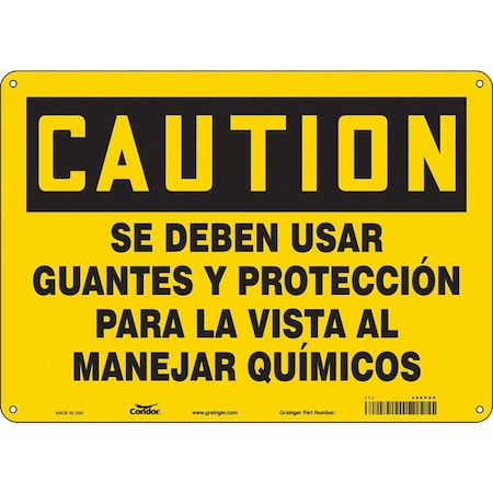 Safety Sign,14 Wx10 H,0.055 Thickness