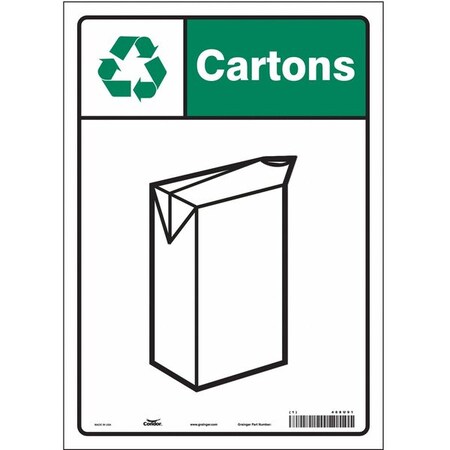 Safety Sign, 14 In Height, 10 In Width, Vinyl, Vertical Rectangle, English, 468U91