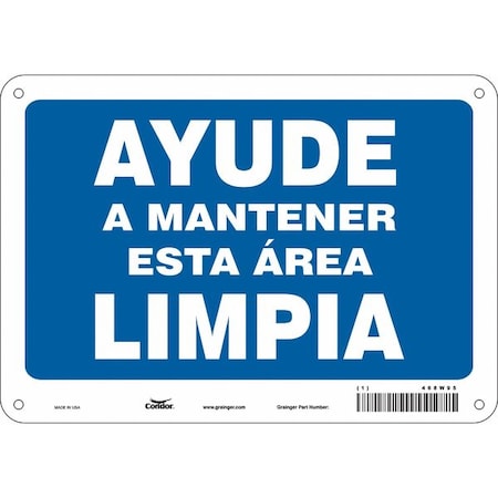 Safety Sign,10,7,0.055 Thickness