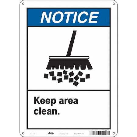 Safety Sign, 14 In Height, 10 In Width, Polyethylene, Vertical Rectangle, English, 468Z47