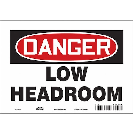 Safety Sign, 7 In Height, 10 In Width, Vinyl, Vertical Rectangle, English, 479F64