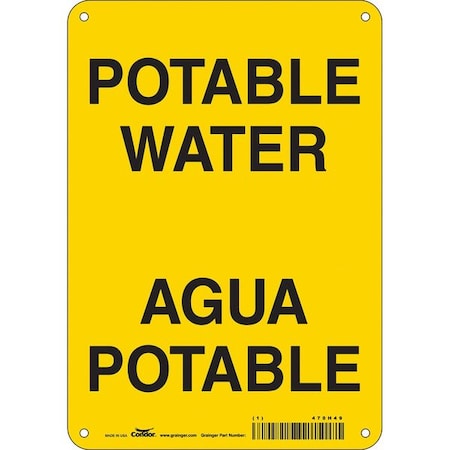 Safety Sign,7 W X 10 H,0.032 Thick, 470H49