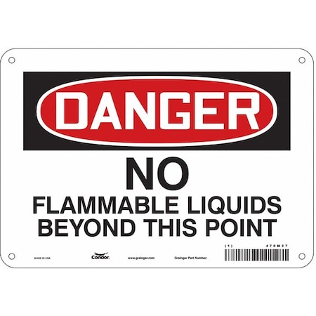 Safety Sign, 7 In Height, 10 In Width, Polyethylene, Vertical Rectangle, English, 470M27