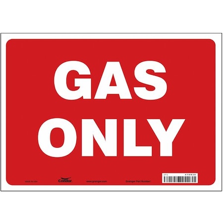 Safety Sign, 10 In Height, 14 In Width, Vinyl, Horizontal Rectangle, English, 470R35