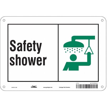 Safety Sign, 7 In Height, 10 In Width, Aluminum, Vertical Rectangle, English, 470Z94