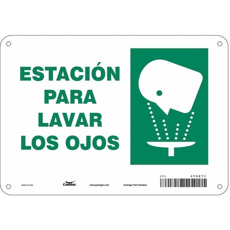Safety Sign,10 W X 7 H,0.032 Thick