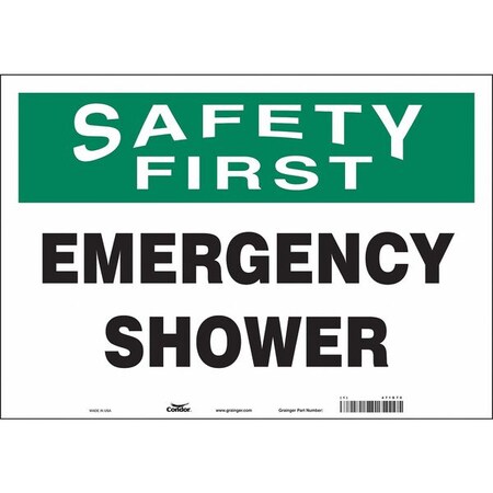 Safety Sign, 14 In H, 20 In W, Vinyl, English, 471D70