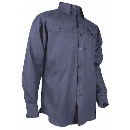 Flame-Resistant Dress Shirt,Navy,XS