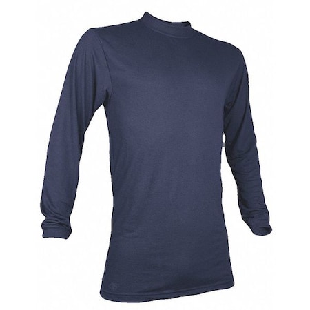 Flame-Resistant Crewneck Shirt,Navy,L