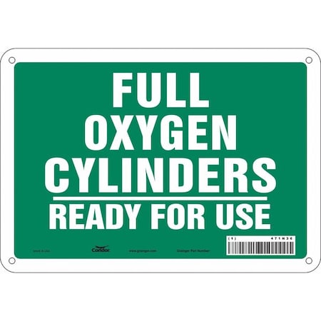 Safety Sign, 7 In Height, 10 In Width, Polyethylene, Vertical Rectangle, English, 471N36