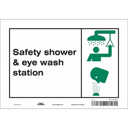 Safety Sign, 7 In Height, 10 In Width, Vinyl, Vertical Rectangle, English, 471A45