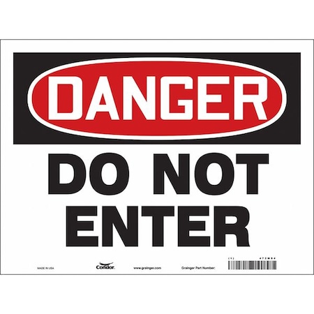 Safety Sign, 18 In H, 24 In W, Vinyl, Horizontal Rectangle, English, 472M84