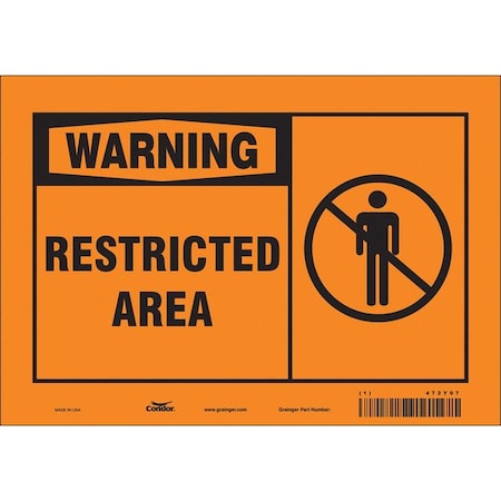 Safety Sign, 7 In Height, 10 In Width, Vinyl, Vertical Rectangle, English, 472Y97