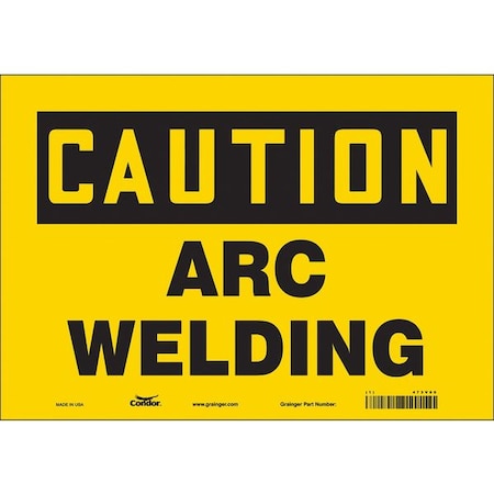 Safety Sign, 7 In Height, 10 In Width, Vinyl, Vertical Rectangle, English, 473V89