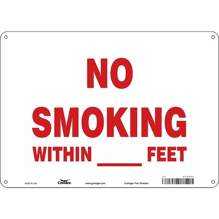 Safety Sign, 10 H, 14 In W,  Horizontal Rectangle, English, 474F47