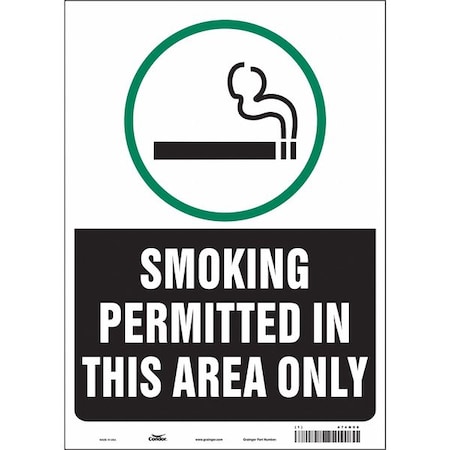 Safety Sign, 14 In H, 10 W, Vinyl, Vertical Rectangle, English, 474N08