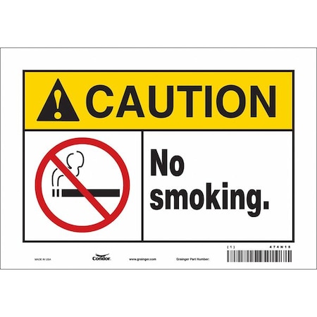 Safety Sign, 7 H, 10 W, Vinyl, Vertical Rectangle, English, 474N18