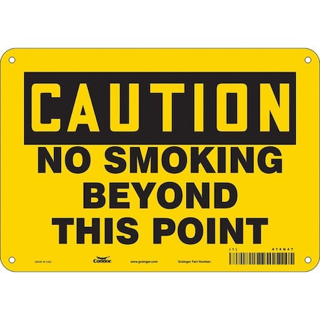 Safety Sign, 7 H, 10 W,  Vertical Rectangle, English, 474N47