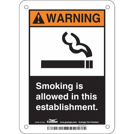 Safety Sign, 7 H, 5 In W,  Vertical Rectangle, English, 474X53