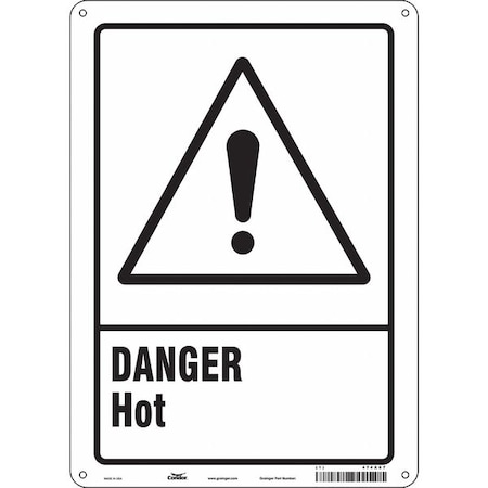 Safety Sign, 14 In Height, 10 In Width, Polyethylene, Vertical Rectangle, English, 474X67